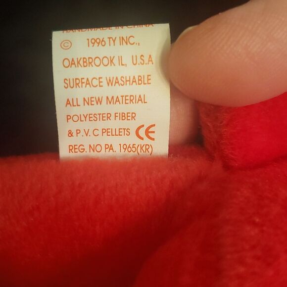 Vintage 1996 Ty Beanie Baby ROVER the Red Dog - Picture 9 of 9